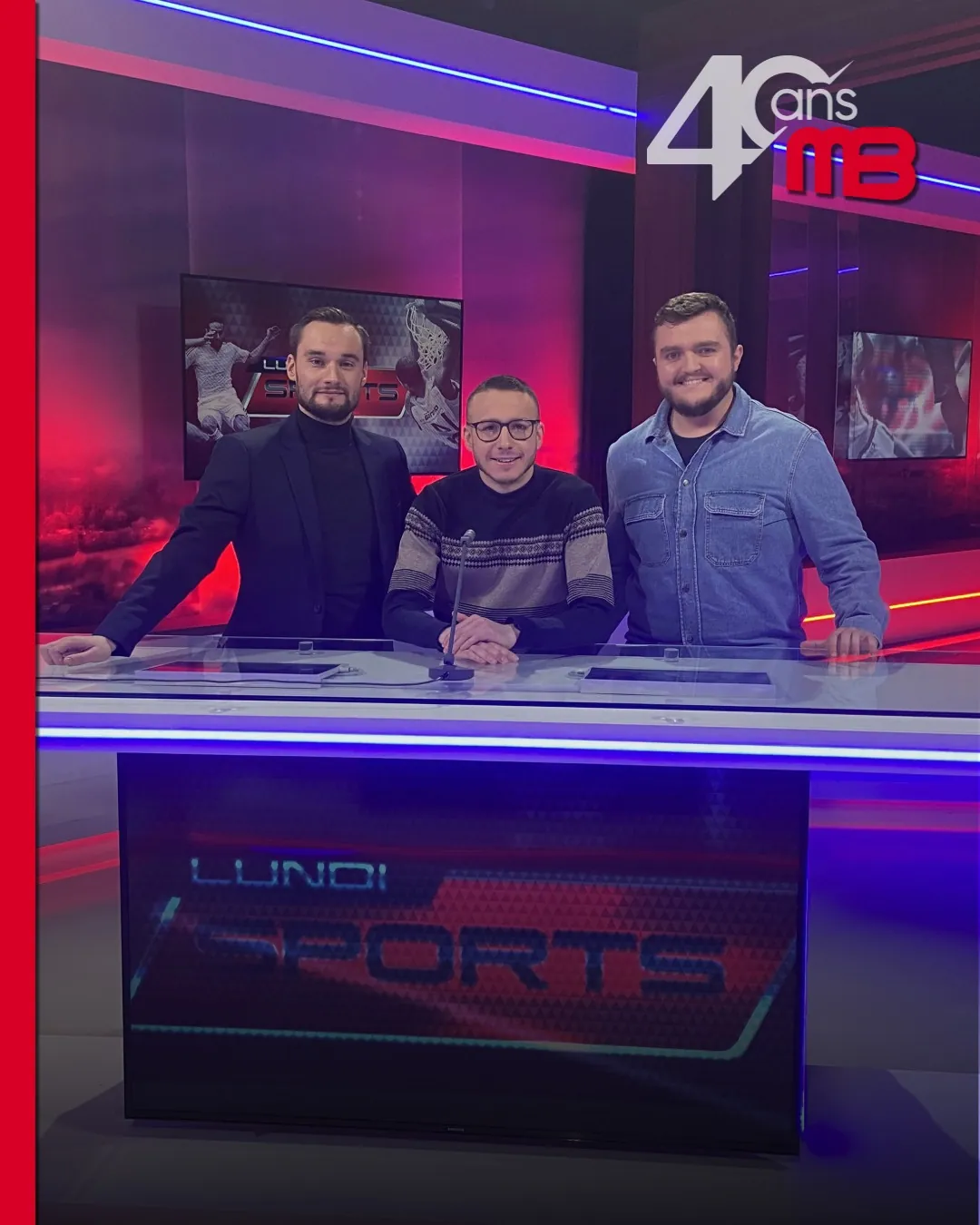 Plateau de Lundi Sports sur Télé MB